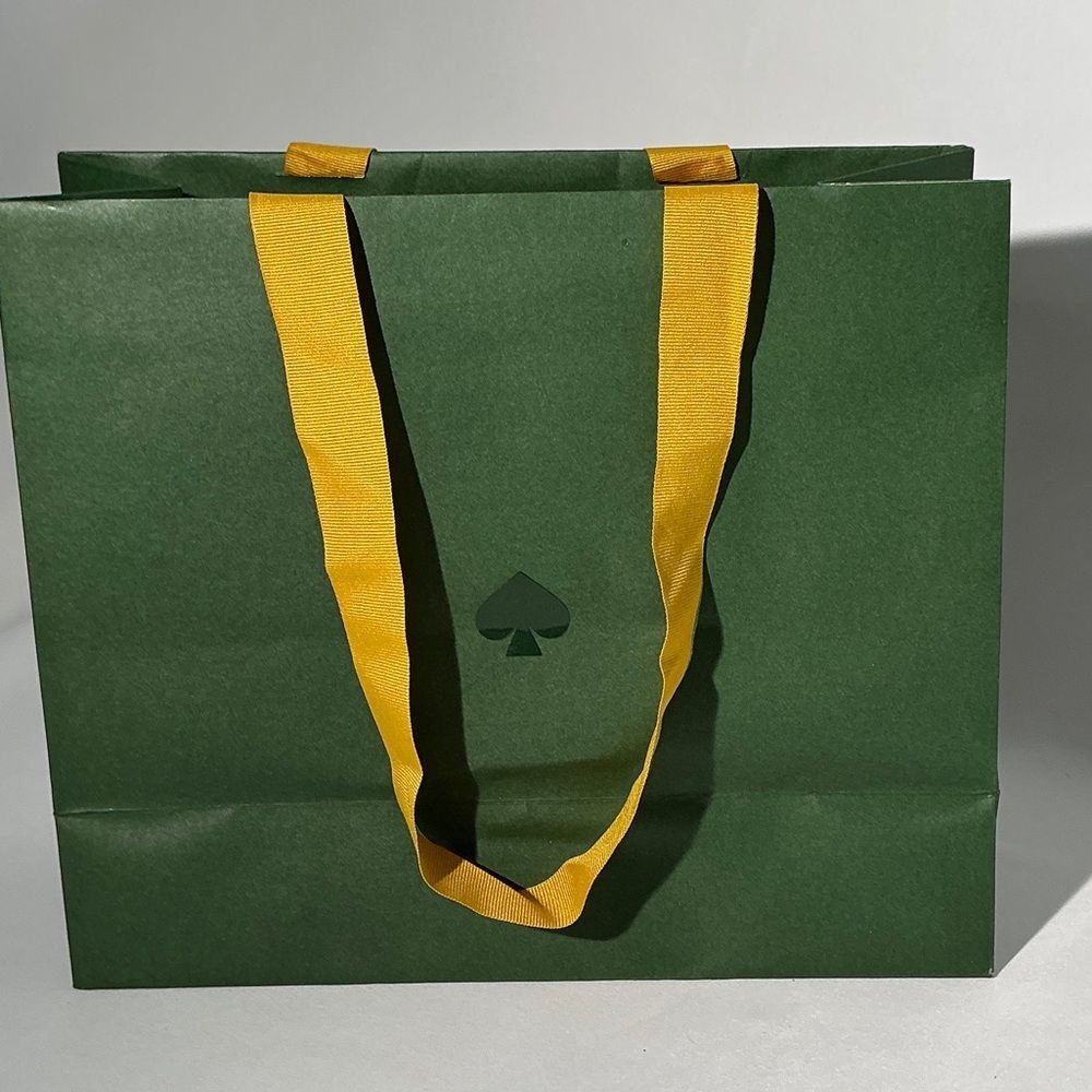 Kate Spade Green Bag with Yellow Handles - Picture 4 of 4